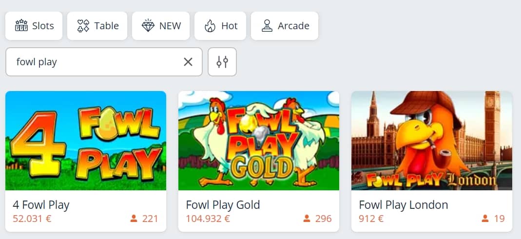 Scarica l’applicazione Fowl Play Gold gratis