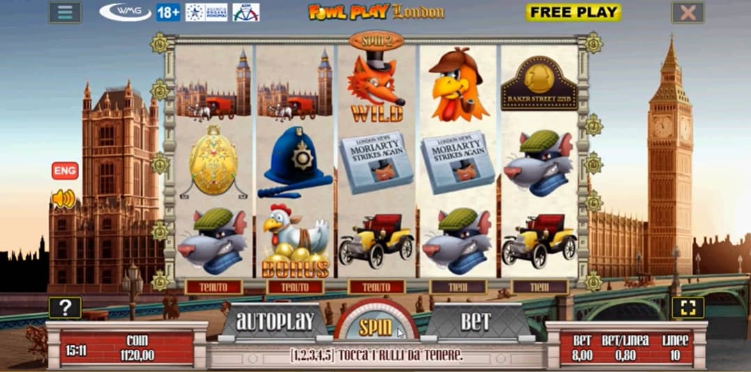Fowl play gold London slot